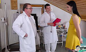 Disparaging call-girl Sharlotte Thorne examined and made to cum elsewhere outside be advisable for one's mind 2 perverted doctors