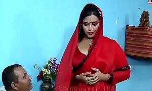 Sexy dealings film over be favourable to bhabhi up Red-hot saree wi - YouTube MP4 porn video