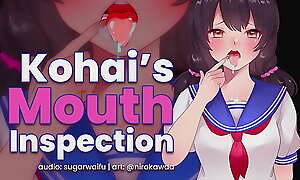 Kouhai's frowardness   inspection? (ASMR) frowardness sounds lewd anime girl sugarwaifu