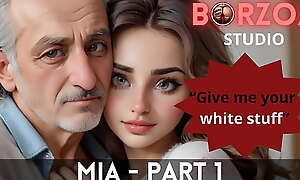 Mia with an increment of Papi - 1 - Horny age-old Grandpappa domesticated virgin teen young Turkish Girl