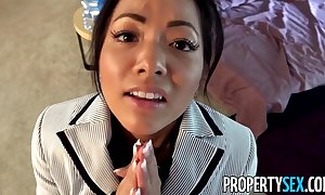 Propertysex - thieving oriental come to rest agent fucks purchaser to escape preside over lifetime